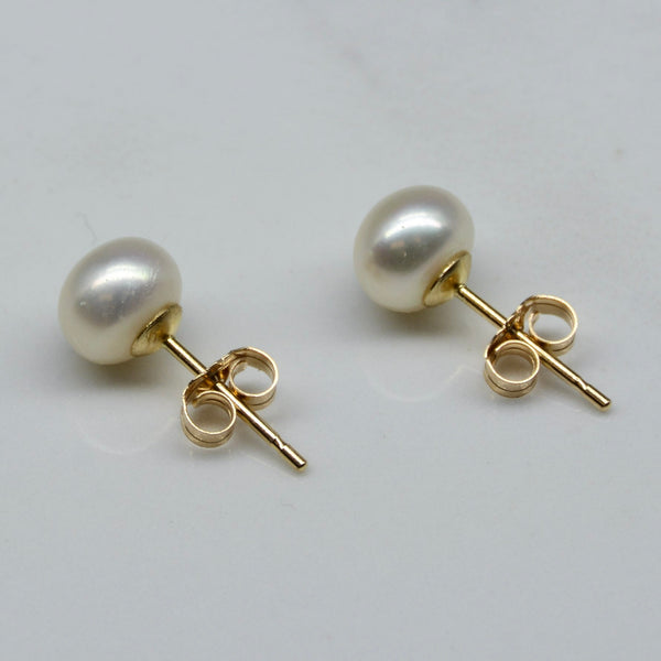 'Bespoke' Classic Pearl Stud Earrings |