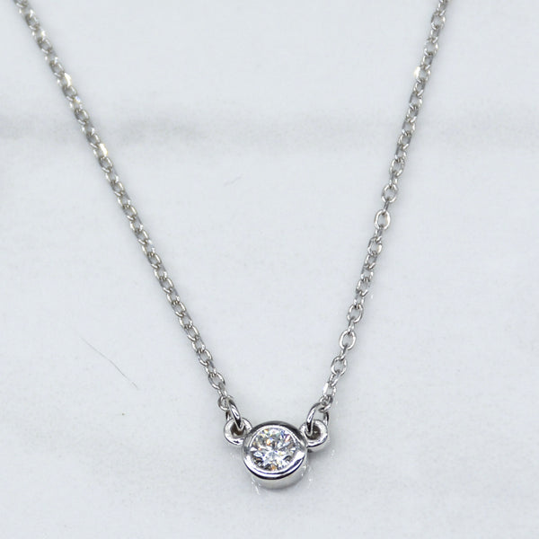 'Bespoke' Floating Diamond Necklace | 0.10ct | 18