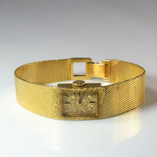'Omega' Yellow Gold Watch | 6.5