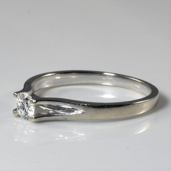 Spilt Edge Diamond Solitaire Ring | 0.17ct | SZ 6.5 |