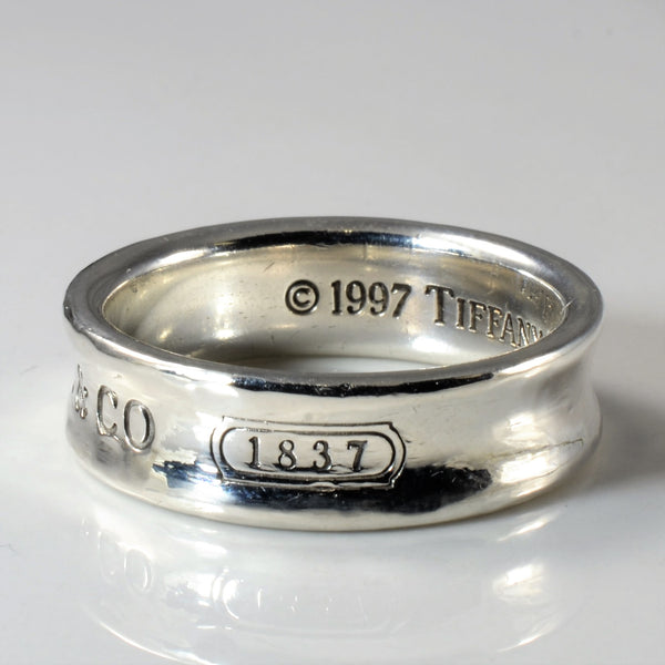 'Tiffany & Co.' 1837 Concave Ring | SZ 10.5 |