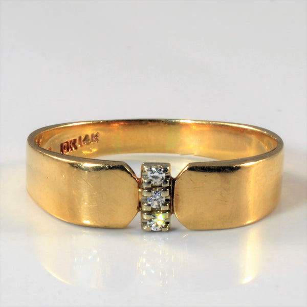 'Birks' Three Stone Diamond Ring | 0.045ctw | SZ 11 |