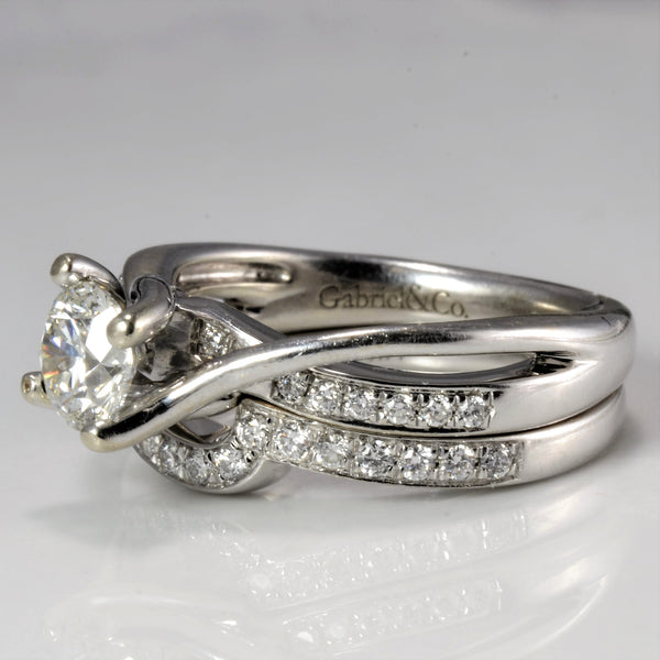 Bypass Diamond Wedding Ring Set | 0.75 ctw, SZ 5 |