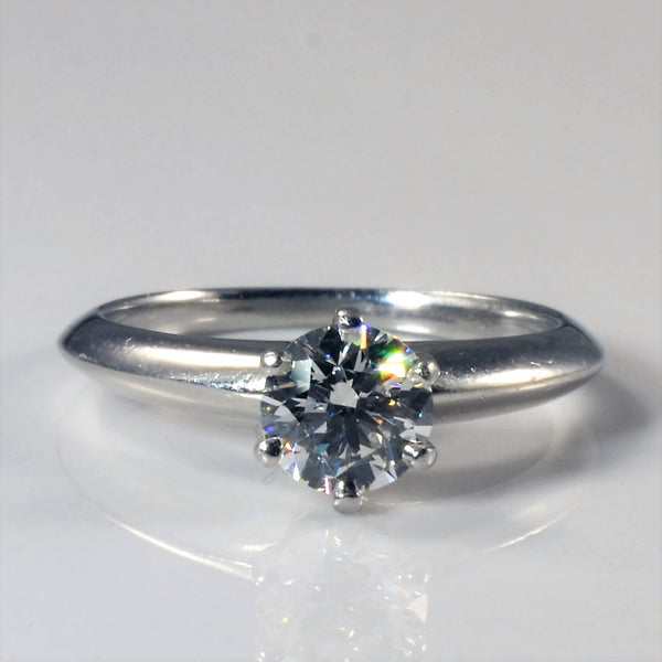 'Tiffany' Platinum Solitaire Engagement Ring | 0.71ct | SZ 4.75 |