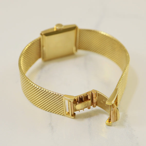 'Omega' 1960s Woven Gold Watch | 6.5