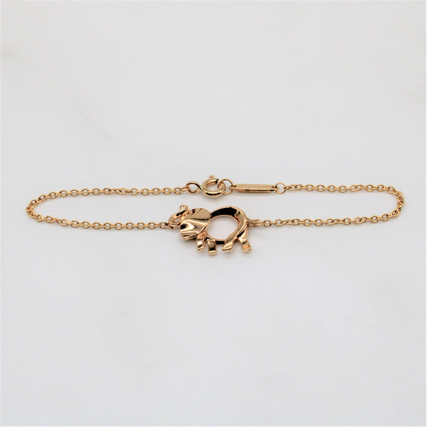 'Tiffany & Co.' Save the Wild Elephant Bracelet | 0.01ct | 6