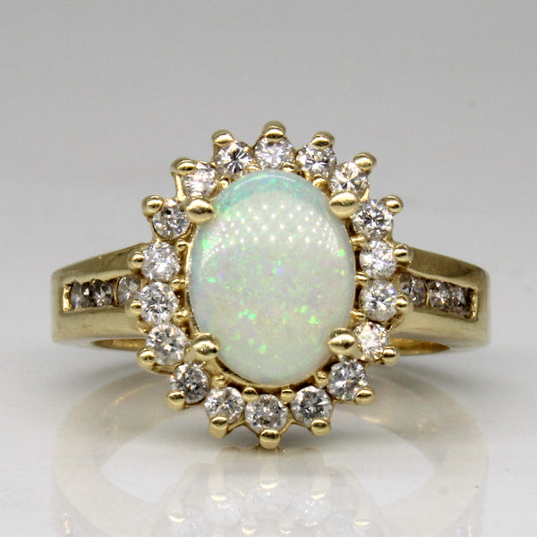 Opal & Diamond Cocktail Ring | 1.00ct, 0.43ctw | SZ 5.25 |