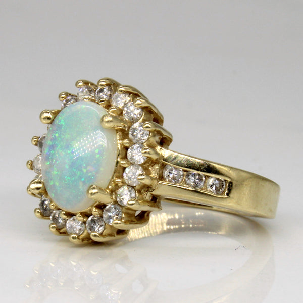 Opal & Diamond Cocktail Ring | 1.00ct, 0.43ctw | SZ 5.25 |