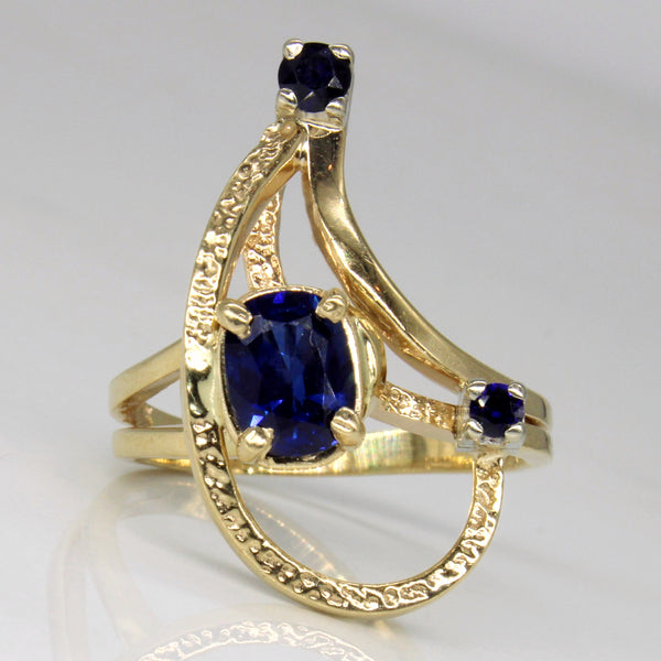 Sapphire Abstract Ring | 1.12ctw | SZ 6.75 |