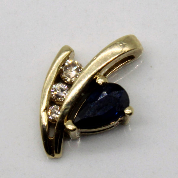 Sapphire & Diamond Pendant | 0.21ct, 0.04ctw |