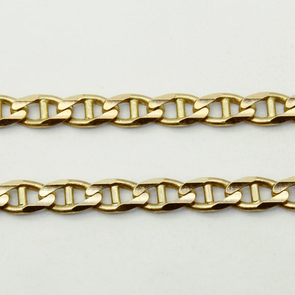 10k Yellow Gold Anchor Link Chain | 24