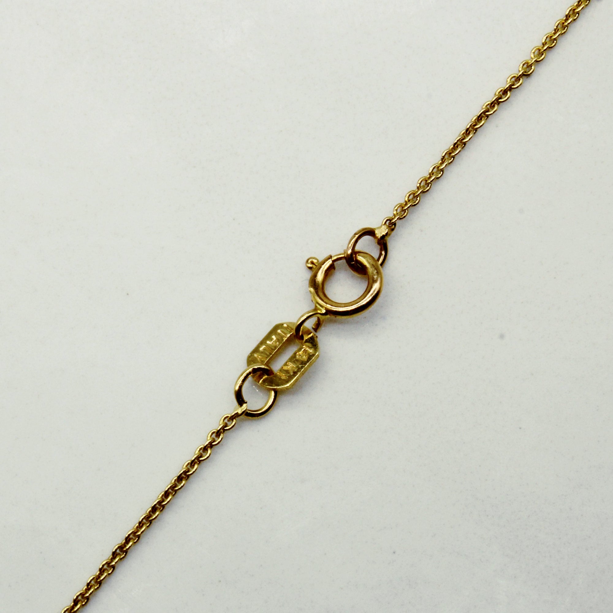 14k Yellow Gold Cross Pendant & Necklace | 16