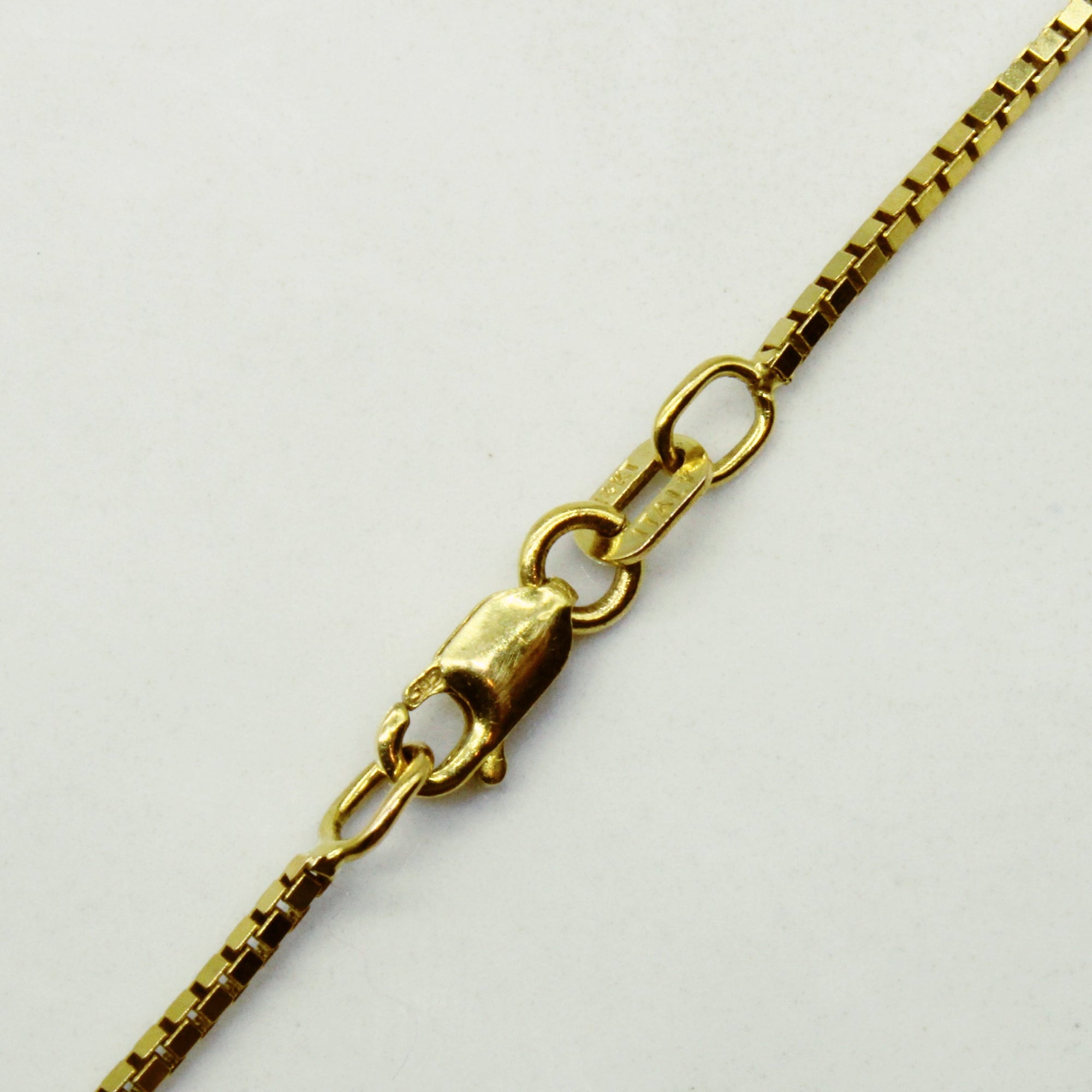 14k Yellow Gold Box Link Chain | 18