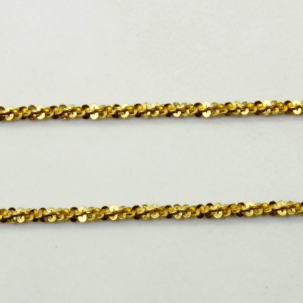 14k Yellow Gold Nugget Chain | 20