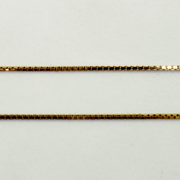 10k Yellow Gold Micro Link Chain | 16