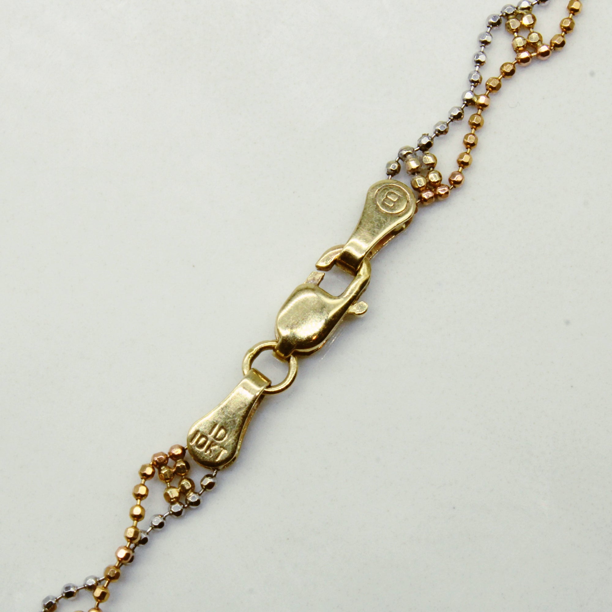 10k Multi Tone Gold Woven Necklace | 17
