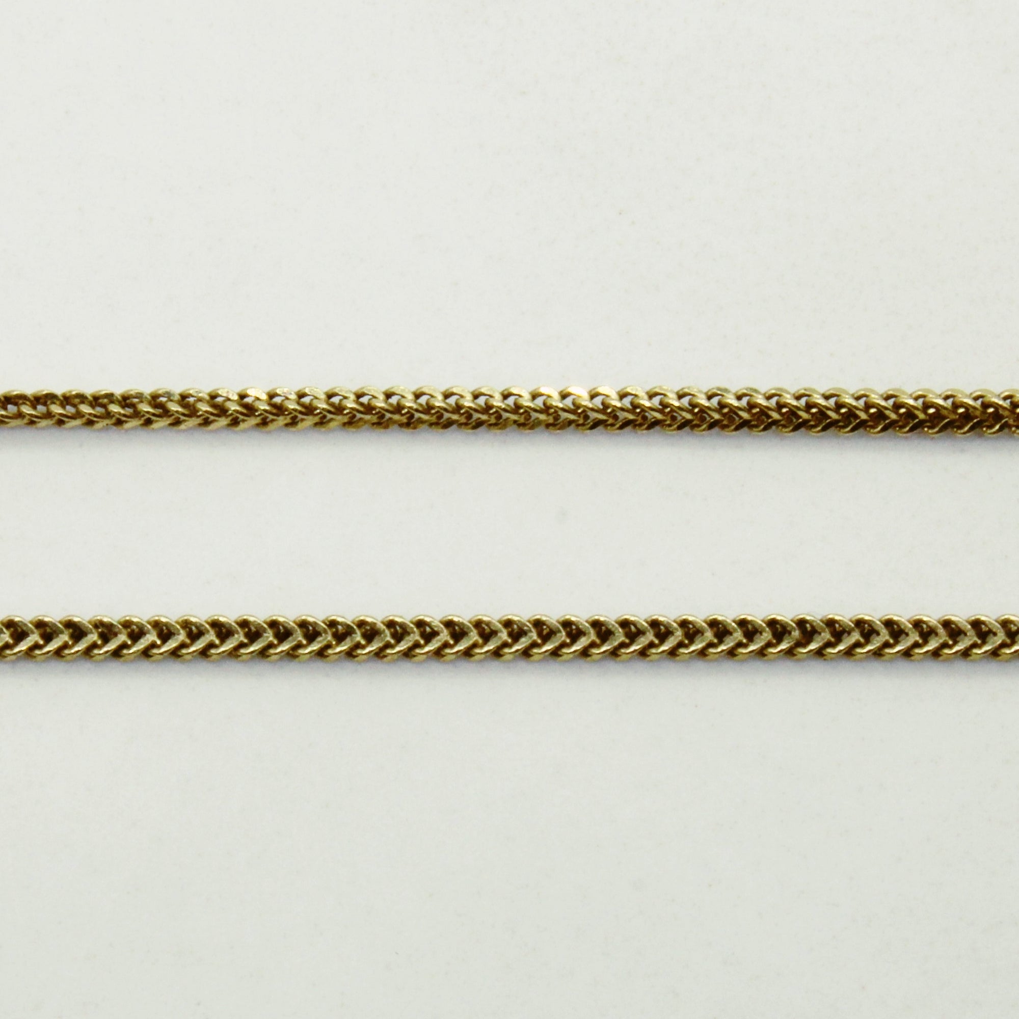 14k Yellow Gold Wheat Link Chain | 18