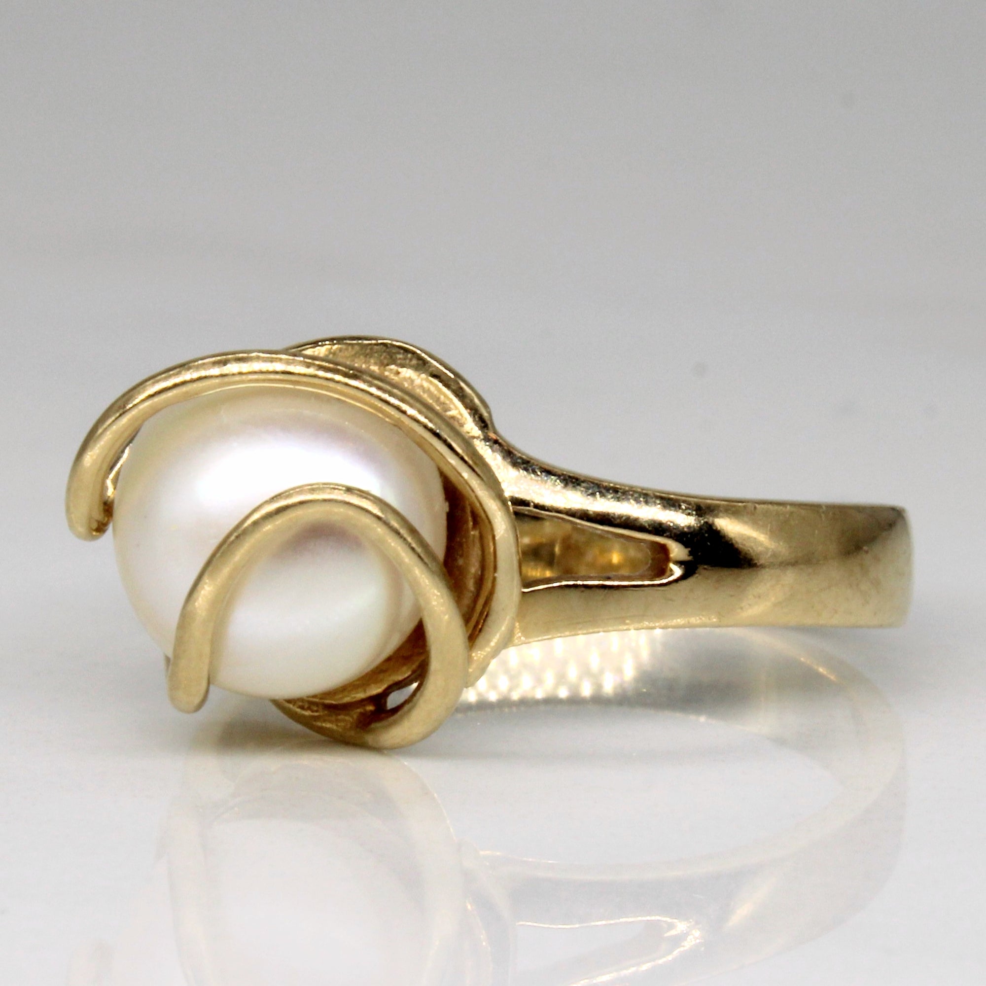 Caged Pearl Cocktail Ring | SZ 6.25 |
