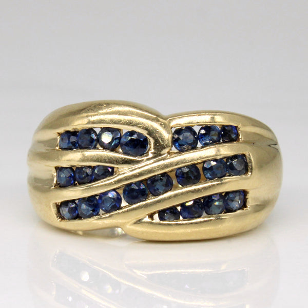 Channel Set Sapphire Ring | 0.66ctw | SZ 6.5 |