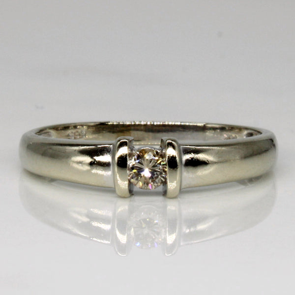 Light Brown Solitaire Diamond Ring | 0.10ct | SZ 7.5 |
