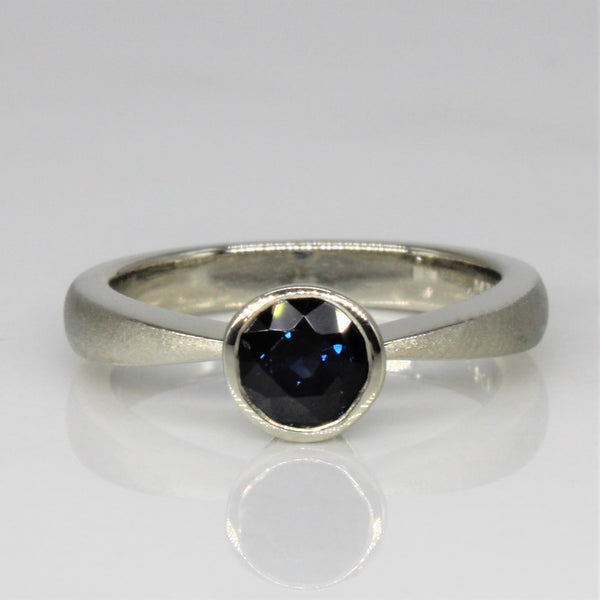 Bezel Set Solitaire Sapphire Ring | 0.75ct | SZ 5 |