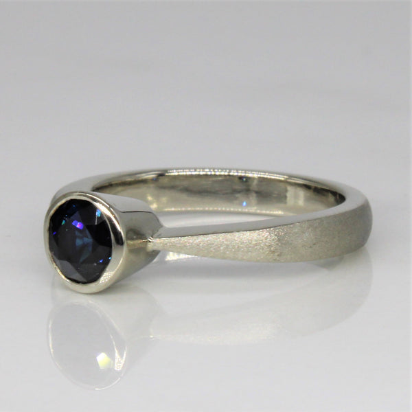 Bezel Set Solitaire Sapphire Ring | 0.75ct | SZ 5 |