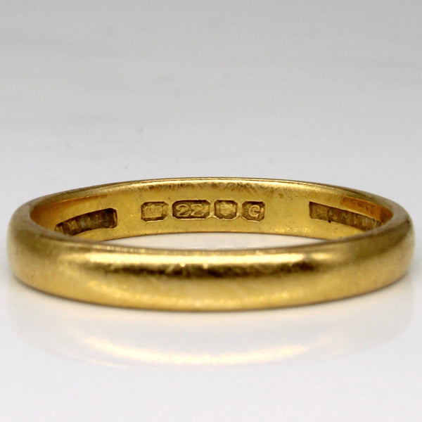 1960s Yellow Gold Band | SZ 7.5 |