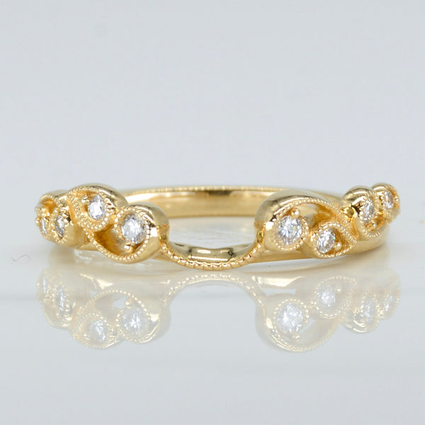 'Bespoke' Filigree Diamond Ring Wrap | 0.13ctw | SZ 7 |