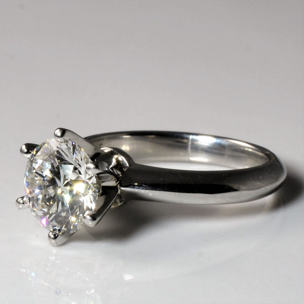 Six Prong Solitaire Diamond Engagement Ring | 1.68ct | SZ 4.25 |
