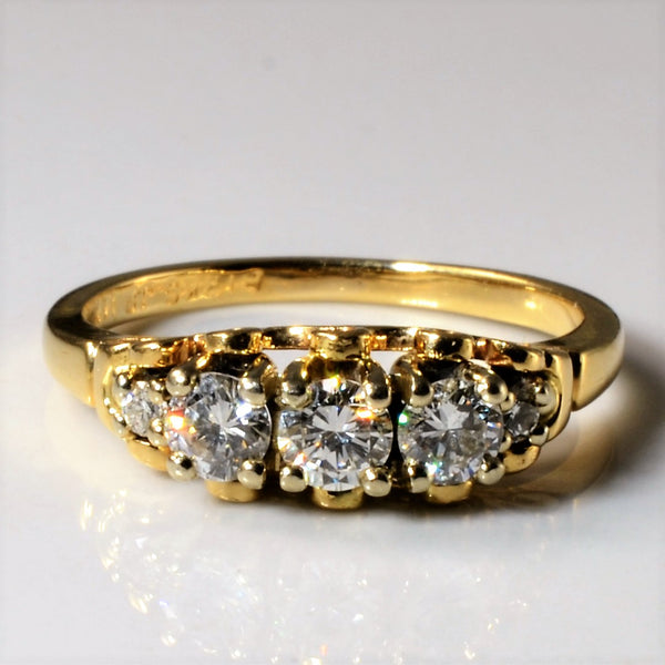 'Birks' Five Stone Diamond Ring | 0.46ctw | SZ 5.75 |
