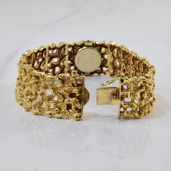 'Rolex' Solid Gold Vintage Diamond Watch | 0.52ctw | 6.5