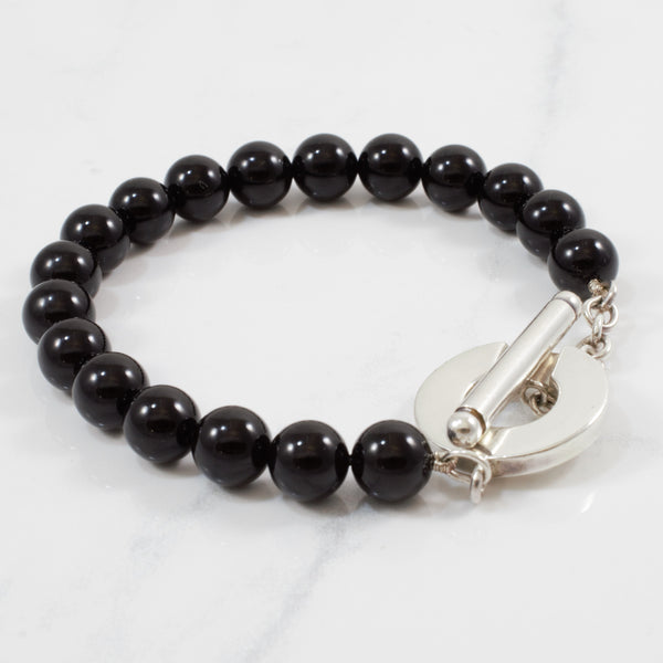 'Tiffany & Co.' Onyx Toggle Bracelet | 8