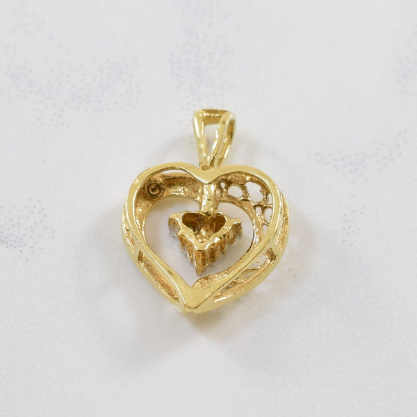 Petite Diamond Heart Pendant | 0.01ctw |