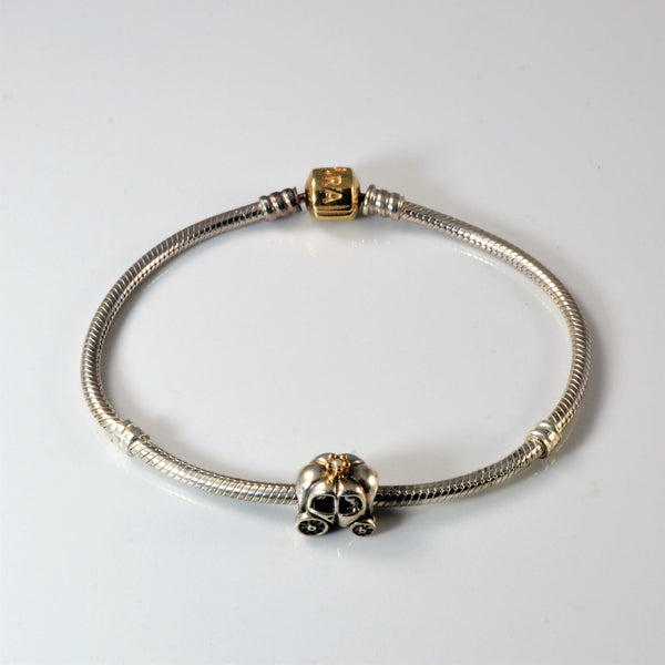 'Pandora' Two Tone Bracelet with Royal Carriage Charm | 8