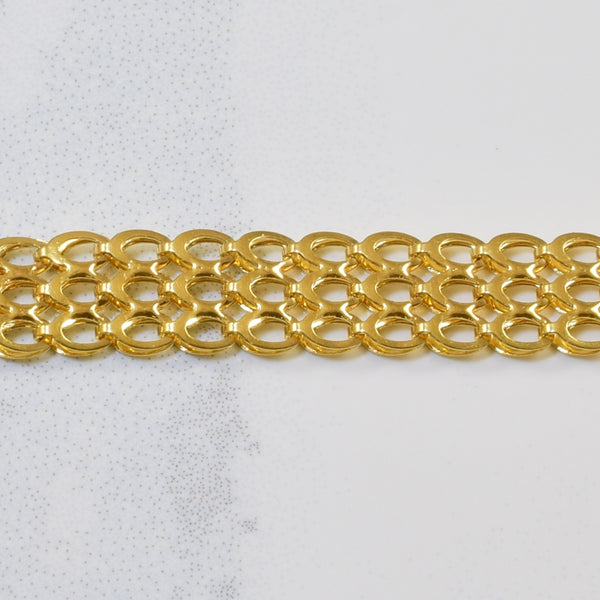 10k Fancy Chain Bracelet | 7