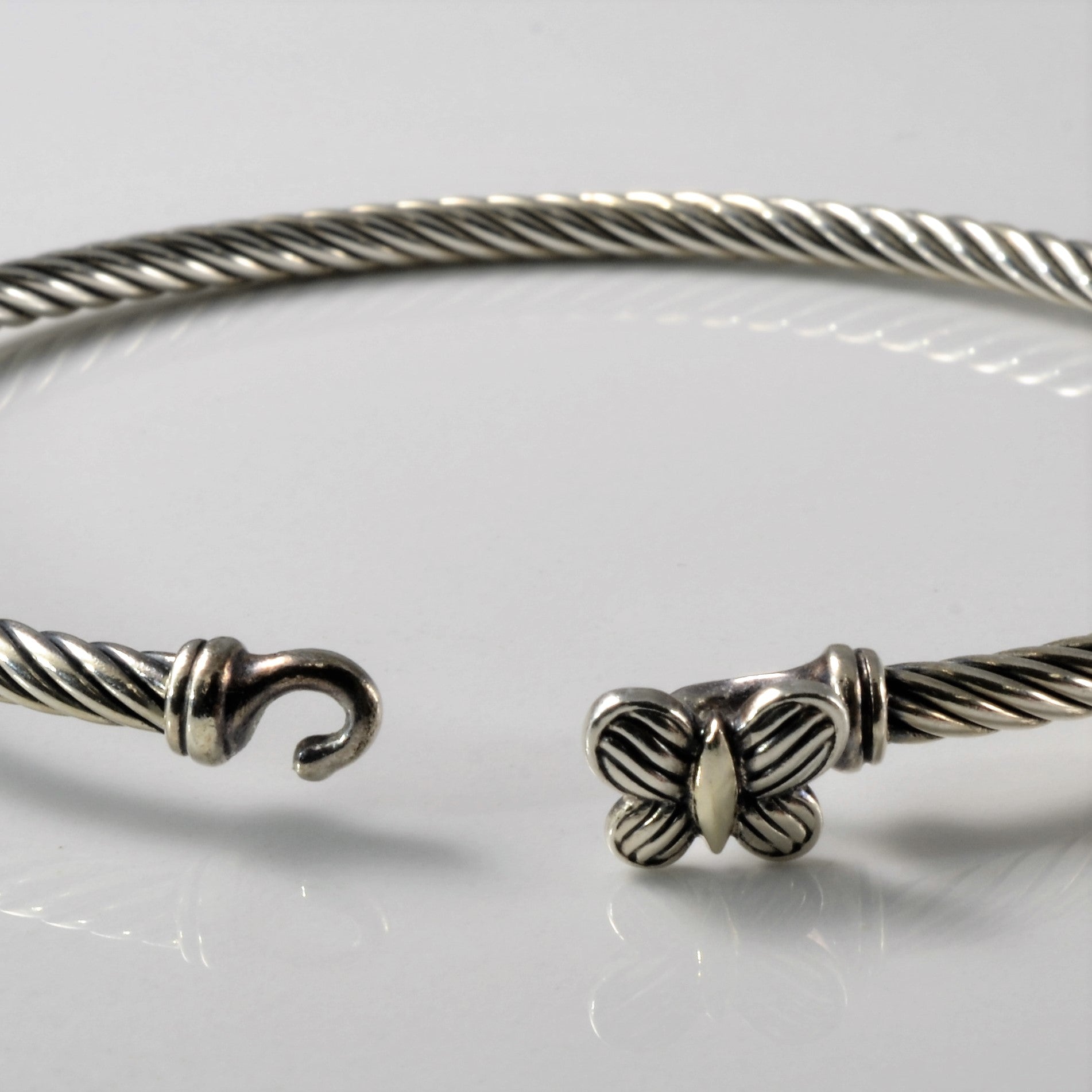 'David Yurman' Butterfly Cable Bracelet | 7