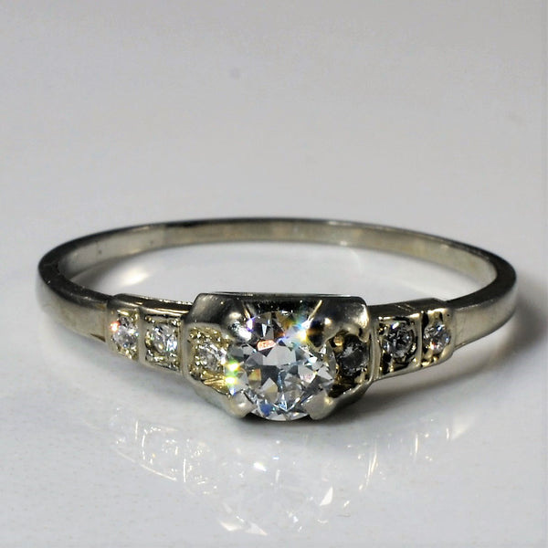 'Birks' 1920s Diamond Engagement Ring | 0.38ctw | SZ 8.5 |