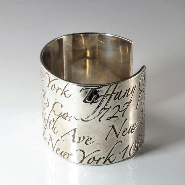 'Tiffany & Co.' Wide Notes Cuff | 5.5