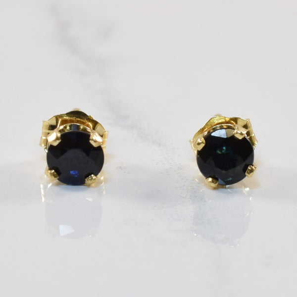 Blue Sapphire Stud Earrings | 0.60ctw |