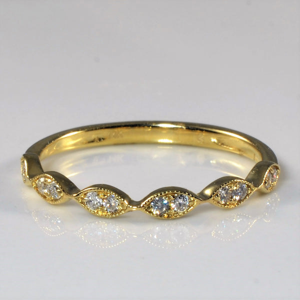 'Bespoke' Art Deco Inspired Wedding Bands | Options Available | 0.15ctw |