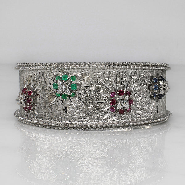 'Mario Buccellati' Multi Gem Cuff | 2.79ctw | 8