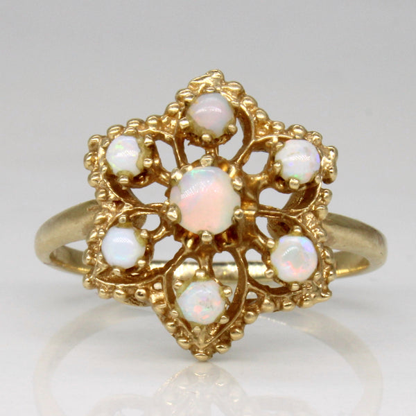 Opal High Set Ring | 0.31ctw | SZ 8.25 |