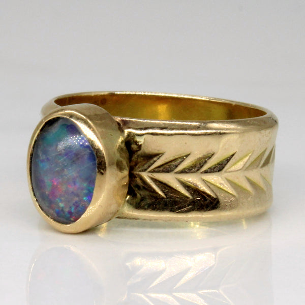 Triplet Opal Cocktail Ring | 0.76ct | SZ 4 |