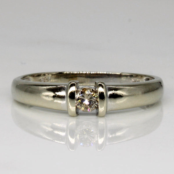 Light Brown Solitaire Diamond Ring | 0.10ct | SZ 7.5 |