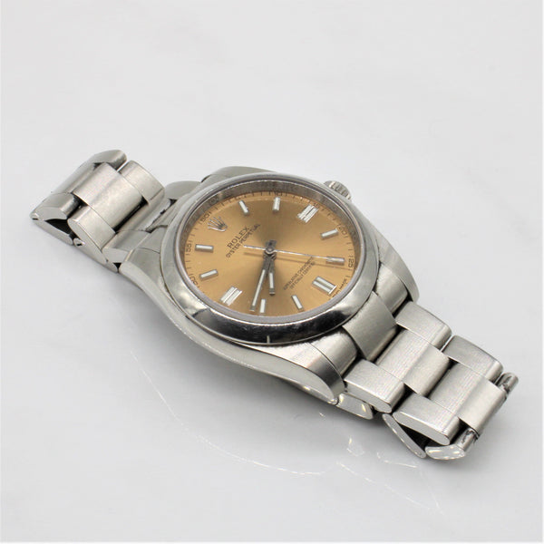 'Rolex' White Grape Dial Oyster Perpetual Watch 116000 | 36mm |