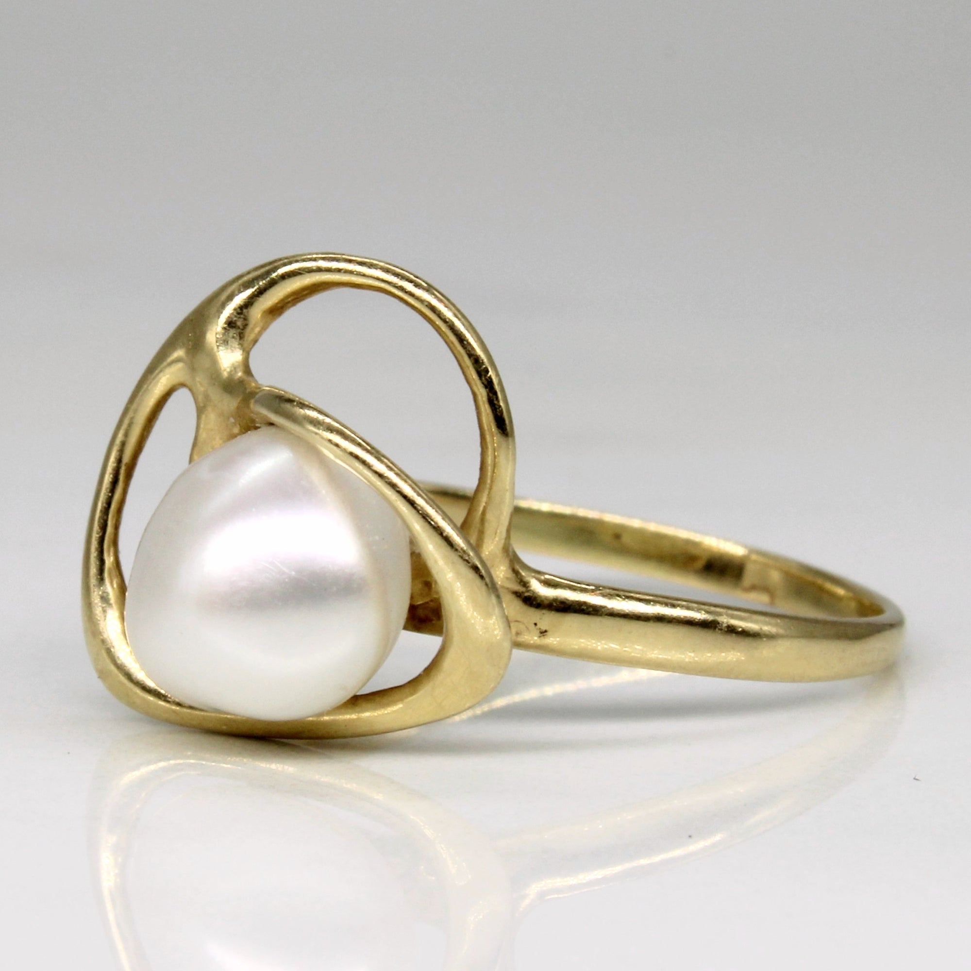 Abstract Baroque Pearl Ring | SZ 7.75 |