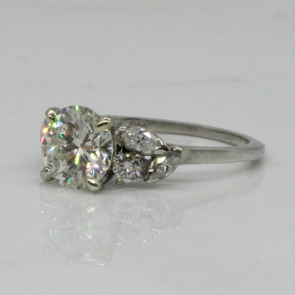 'Bespoke' Marquise Cluster Detailed Engagement Ring | 1.51ctw | SZ 4.75 |