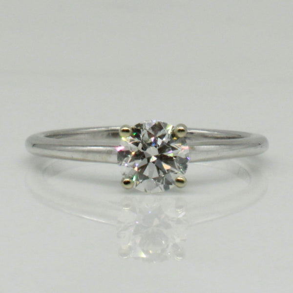 'Bespoke' Fleur De Lis Diamond Solitaire Engagement Ring | 0.70ct |