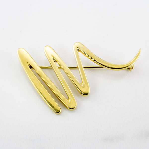 'Tiffany & Co.' Paloma Picasso Scribble Brooch Circa 1983