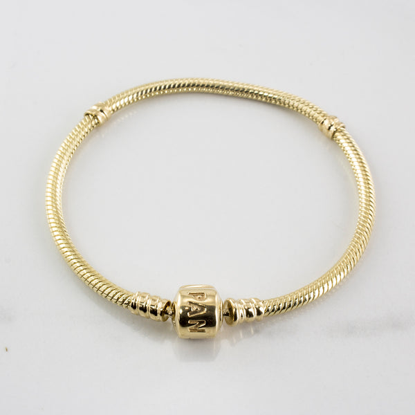 'Pandora' Moments Gold Clasp Bracelet | SZ 7